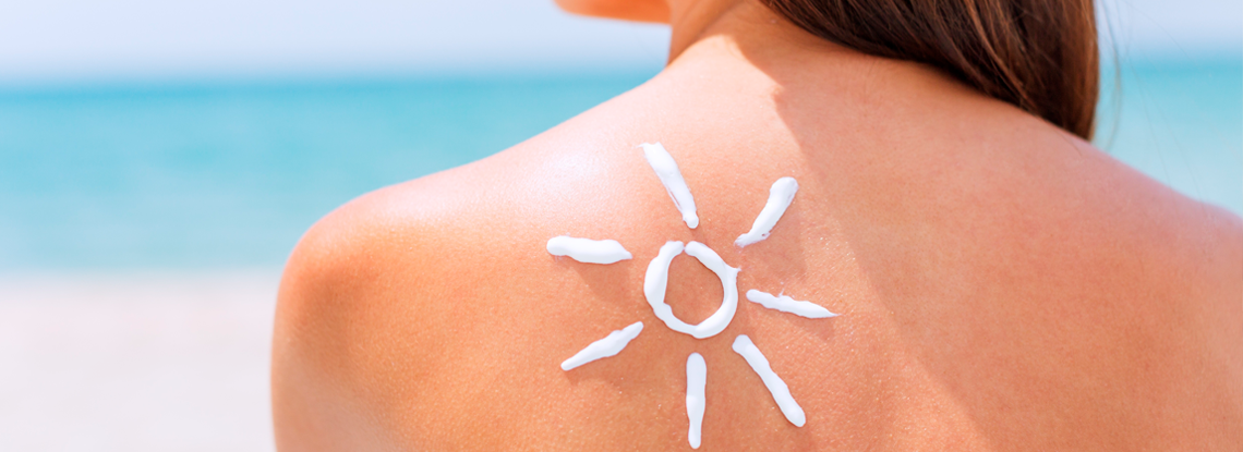 The skin in summer
