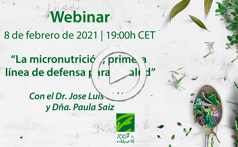 Webinar “Micronutrition, first line of defense for health”